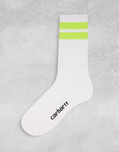 Белые спортивные носки с полосками Carhartt WIP Jack-Белый