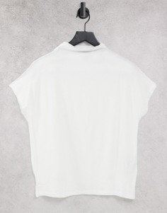 Белая футболка с высоким воротником Vero Moda-Белый