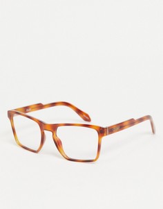 Женские очки в квадратной черепаховой оправе с защитой от синего излучения Quay IRL-Коричневый цвет