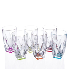 Набор стаканов для воды ninphea (6 шт) (rcr) мультиколор