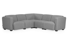 Угловой диван legara (la forma) серый 226x226 см.