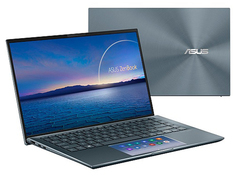Ноутбук ASUS Zenbook 14 UX435EG-A5126R Pine Grey 90NB0SI1-M03410 (Intel Core i7-1165G7 2.8 GHz/16384Mb/1024Gb SSD/nVidia GeForce MX450 2048Mb/Wi-Fi/Bluetooth/Cam/14.0/1920x1080/Windows 10)