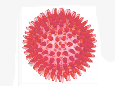 Мяч массажный ZooOne Crystal 10cm Red 5100C-8