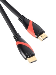 Аксессуар Vcom HDMI 19M/M ver 2.0 0.5m Black-Red CG525-R-0.5