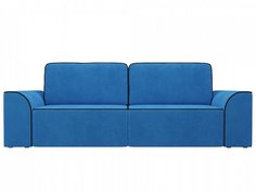 Прямой диван Вилсон Велюр Голубой Bravo