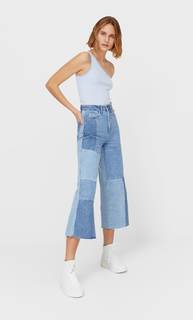 Stradivarius Топ С Асимметричной Бретелью Небесно-Голубой Xs