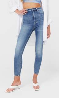 Stradivarius Джинсы С Очень Высокой Посадкой Multicolor 42