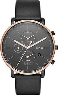 Швейцарские наручные мужские часы Skagen SKW6300. Коллекция Leather