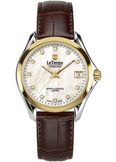 Швейцарские наручные женские часы Le Temps LT1030.68BL62. Коллекция Sport Elegance