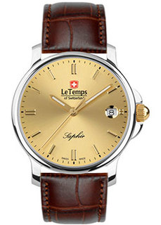 Швейцарские наручные мужские часы Le Temps LT1065.46BL62. Коллекция Zafira Gent