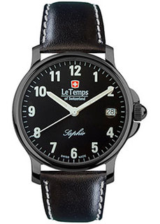 Швейцарские наручные мужские часы Le Temps LT1065.27BL21. Коллекция Zafira Gent