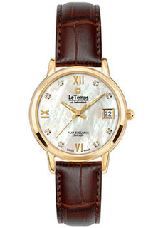 Швейцарские наручные женские часы Le Temps LT1088.85BL62. Коллекция Flat Elegance Lady