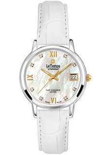 Швейцарские наручные женские часы Le Temps LT1088.65BL64. Коллекция Flat Elegance Lady