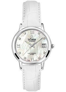 Швейцарские наручные женские часы Le Temps LT1088.05BL04. Коллекция Flat Elegance Lady