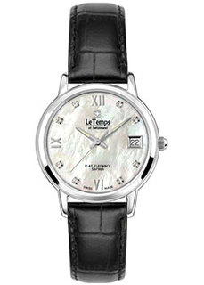 Швейцарские наручные женские часы Le Temps LT1088.05BL01. Коллекция Flat Elegance Lady