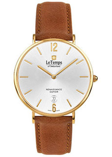 Швейцарские наручные мужские часы Le Temps LT1018.81BL62. Коллекция Renaissance
