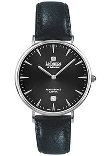 Швейцарские наручные мужские часы Le Temps LT1018.07BL01. Коллекция Renaissance