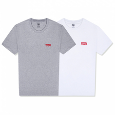 Мужская футболка 2pk Crewneck Graphic 2 Pack Hm White/ M Levis