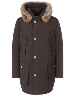 Парка-пуховик c мехом Woolrich