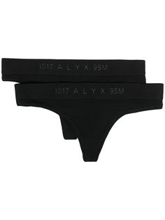 1017 ALYX 9SM комплект из двух трусов-стрингов с логотипом