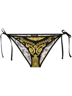 Versace плавки бикини с принтом в стиле барокко