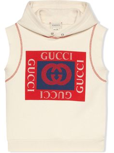 Gucci Kids худи без рукавов с логотипом