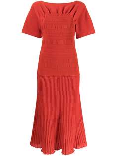 Proenza Schouler платье миди со сборками