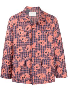 HENRIK VIBSKOV джинсовая куртка с цветочным принтом