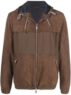 Eleventy бомбер с капюшоном на шнурке