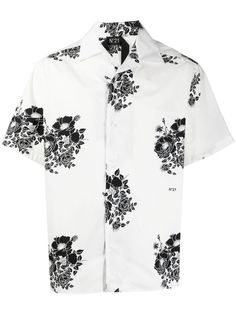Nº21 рубашка с цветочным принтом