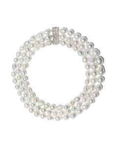 Yoko London жемчужное ожерелье с бриллиантам