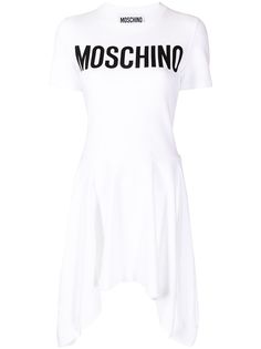 Moschino платье-футболка с логотипом