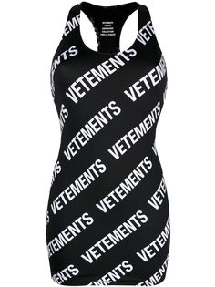 VETEMENTS платье мини с логотипом