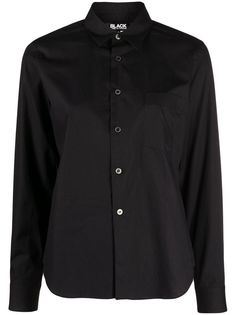 Black Comme Des Garçons рубашка с длинными рукавами