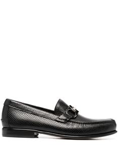 Salvatore Ferragamo лоферы с тиснением под кожу змеи