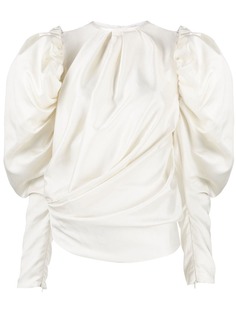 Jordan Dalah Studio топ Windswept с пышными рукавами