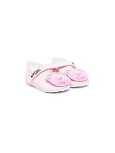 Moschino Kids балетки с логотипом Teddy Bear