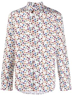 PAUL SMITH рубашка с цветочным принтом