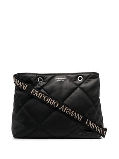 Emporio Armani стеганая сумка-тоут