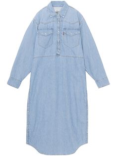 GANNI джинсовое платье-рубашка из коллаборации с Levis