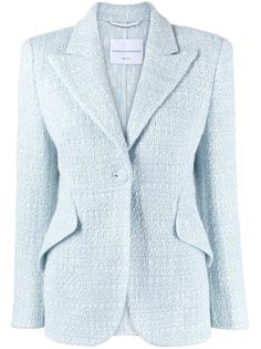 Ermanno Scervino однобортный твидовый жакет