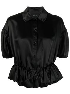 Simone Rocha блузка с пышными рукавами и оборками