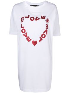 Love Moschino платье-футболка с логотипом