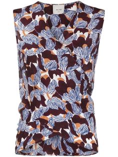 Alysi топ с V-образным вырезом и запахом