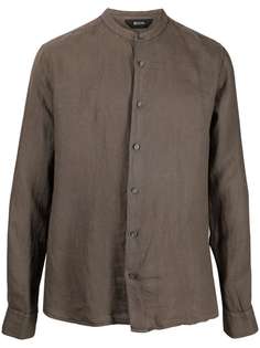 Z Zegna рубашка с воротником-стойкой