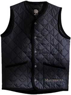 Mastermind Japan стеганый жилет из коллаборации с Lavenham