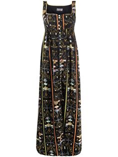 Versace Jeans Couture платье макси с графичным принтом