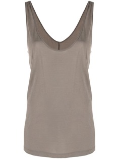 Rick Owens топ без рукавов с U-образным вырезом