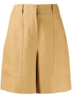 Loro Piana шорты с завышенной талией и вставками