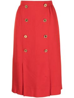 Céline Pre-Owned юбка на пуговицах